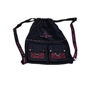 Rare Vintage Baby Phat Drawstring Tote Backpack Purse EUC